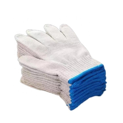 Hartnäckige Handschuhen aus tiefweißer Baumwolle, gestrickte Handschuhen mit individuellem Gewicht