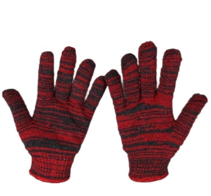 Hartnäckige Handschuhen aus tiefweißer Baumwolle, gestrickte Handschuhen mit individuellem Gewicht