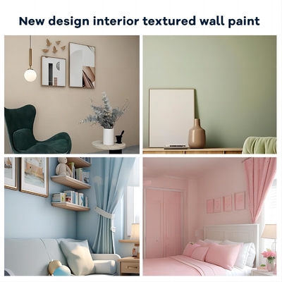 Farben auf individuelle Weise Matte Textur Farbe für Acryl Latex Emulsionsfarbe Innenwände