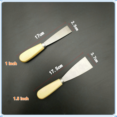 Farben aus Kohlenstoffstahl Blatt Putty-Messer Farbschaber mit Buchenholzgriff