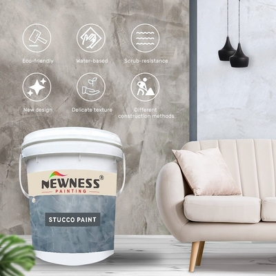 Batch-Anwendungsmethode Zero Voc Wasserbasierter Marmorino Venetian Gips für Innenwanddekoration