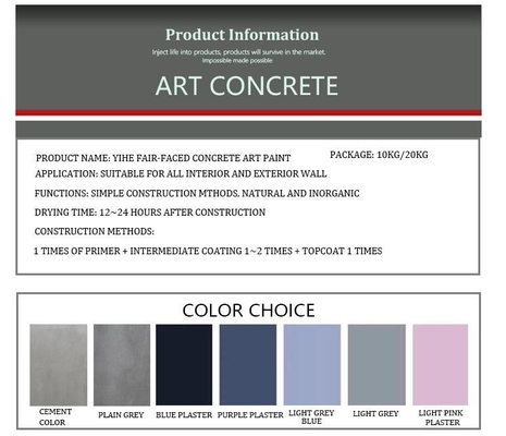 OEM/ODM-Dienst Acryl-Mikrocement-Wandfarbe in Muili-Farbe für Sprühanwendungen