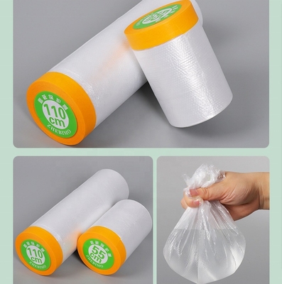 Wasseraktivierter vorgepfiffter Maskierungsfilm Breite 30cm-300cm für einfaches und genaues Maskieren