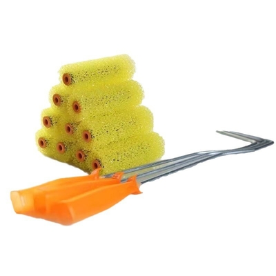 Kunststoff-PP-Griff professionelle Polyester-Schaumfarbe Rollerbürste für Maldienste