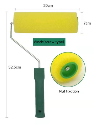 Kunststoff-PP-Griff professionelle Polyester-Schaumfarbe Rollerbürste für Maldienste