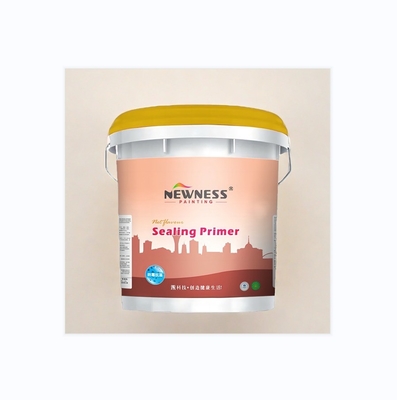 Innen- und Außenwandfarbe mit alkalisch-beständiger Dichtungsprimar in gelbem Acryl