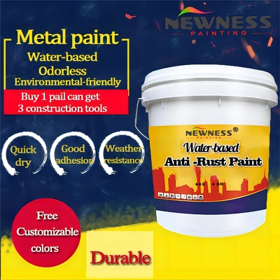 20 kg/BUCKET Eisenrot Wasserbasierte Nano-Primer-Umwandlungsfarbe zur Rostverhütung