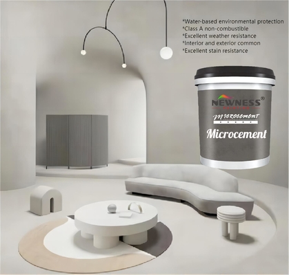 Hochglänzende Gebäudebeschichtung für Innenwanddekoration Mikrocement Fußbodenfarbe Matt