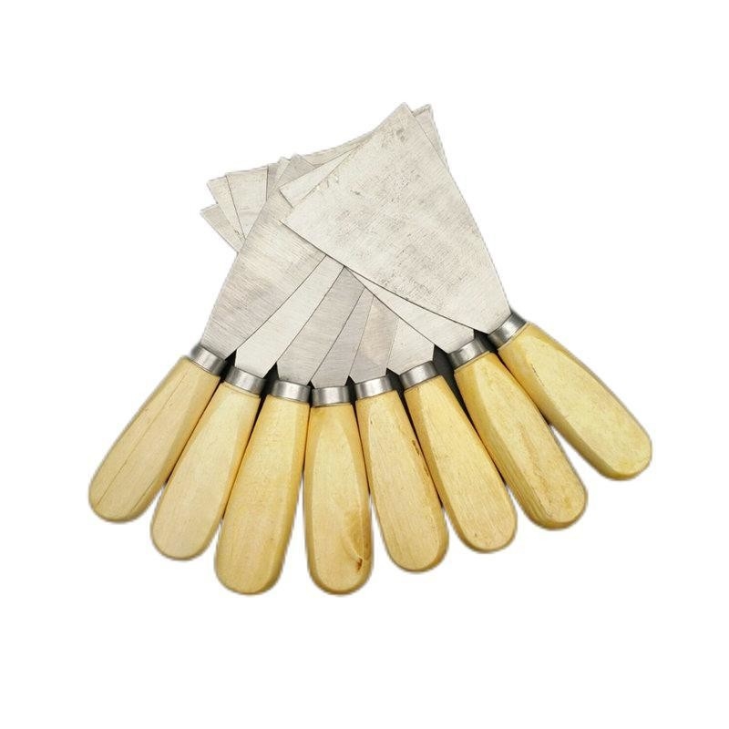 Holzgriff Farbschaber 4in1 Set 2 &quot; 3&quot; 4 &quot; 5 &quot; Carbon Stahl Klinge für Wandfußbodenfliesen
