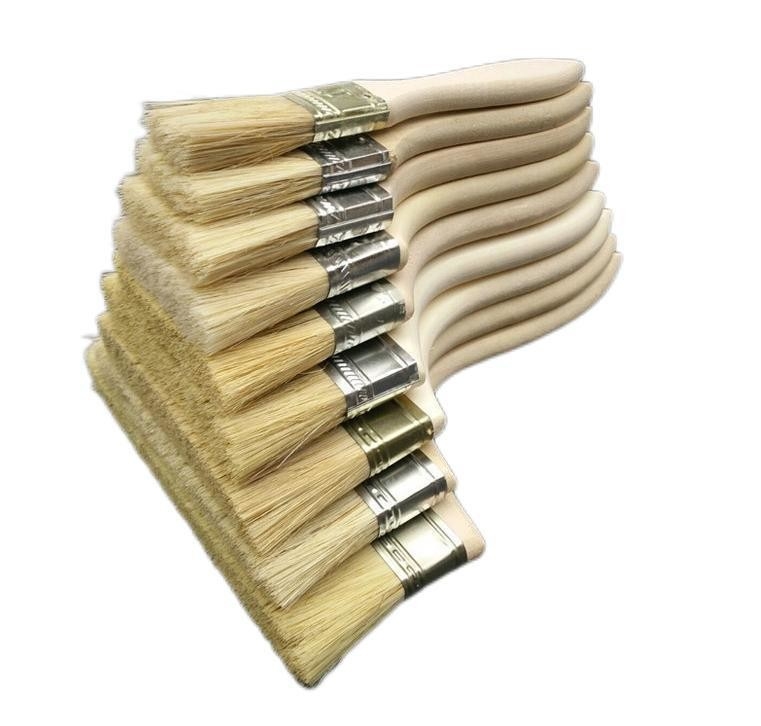 Akzeptabel OEM Doppelfarbige Synthetische Filament Wandfarbe Roller Bürste Set von 6 Ölfarbe Bürsten