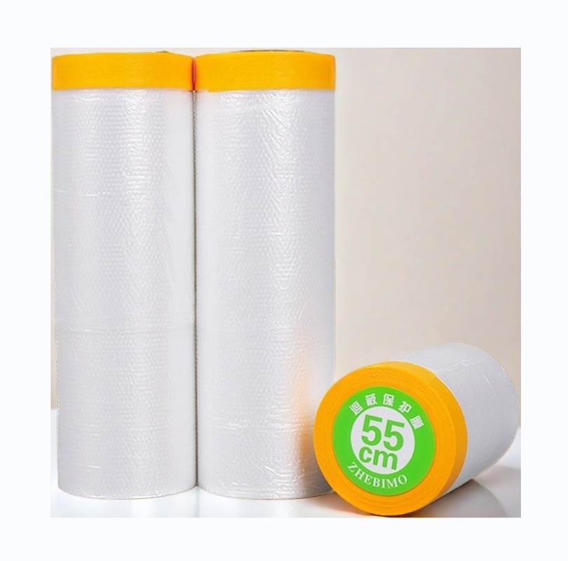 Wasseraktivierter vorgepfiffter Maskierungsfilm Breite 30cm-300cm für einfaches und genaues Maskieren