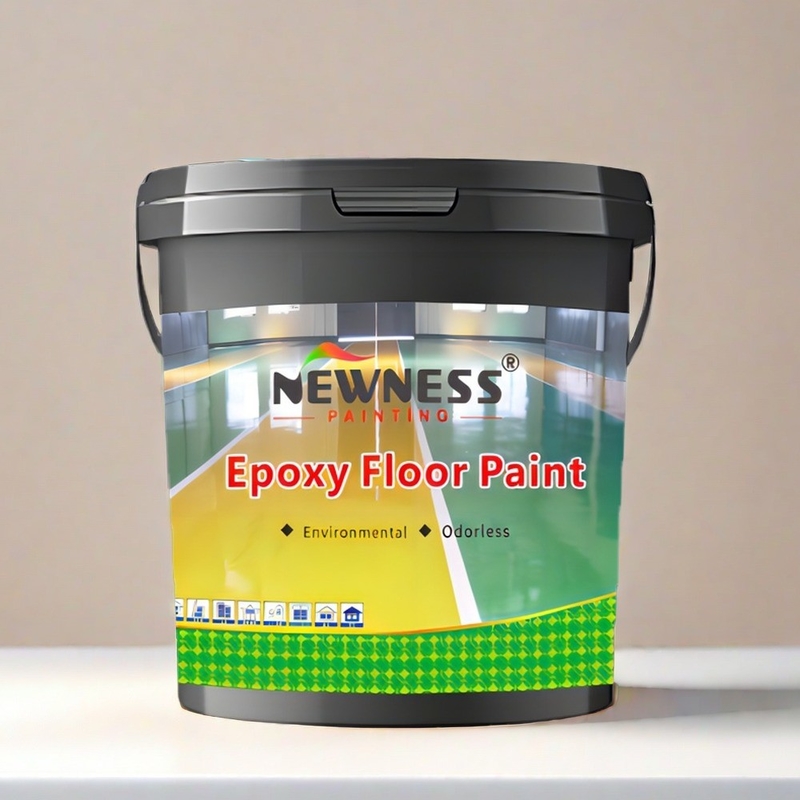 Farbenfrohe Epoxy-Flocken-Bodenbeschichtung mit Epoxyfarbe und selbstnivellierender Beschichtung